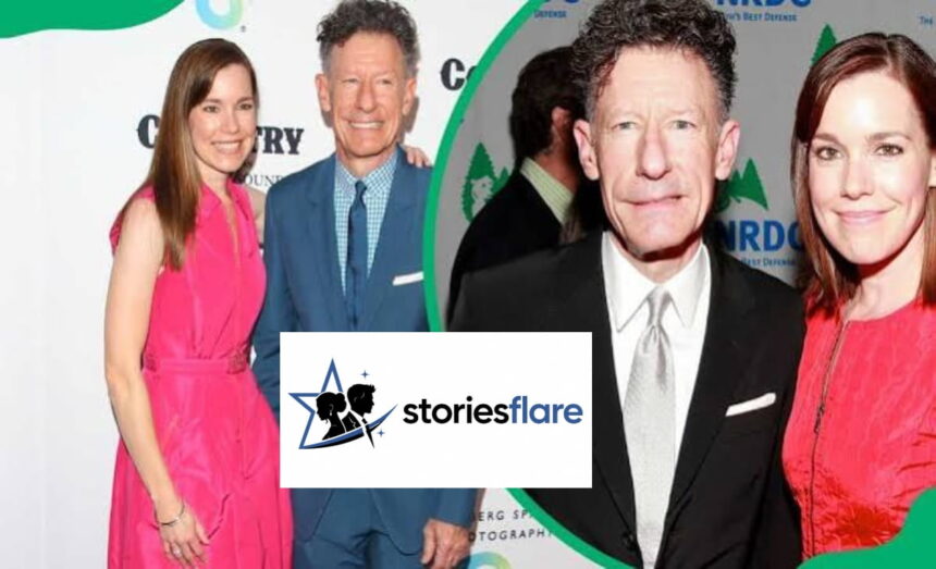 April Kimble and Lyle Lovett attending a public event together