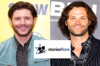 Jensen Ackles smiling at a public appearance, known for his role as Dean Winchester in Supernatural