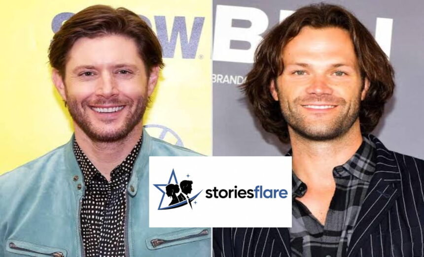 Jensen Ackles smiling at a public appearance, known for his role as Dean Winchester in Supernatural