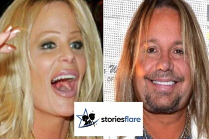 Lia Gerardini and Vince Neil at a public event during their marriage years